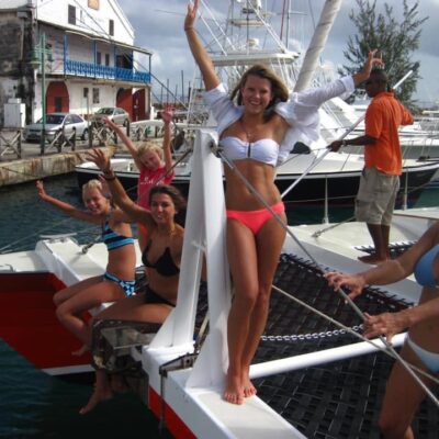Barbados Tours | Pelican Explore Guests on a standard classic sunset catamaran cruise in Barbados